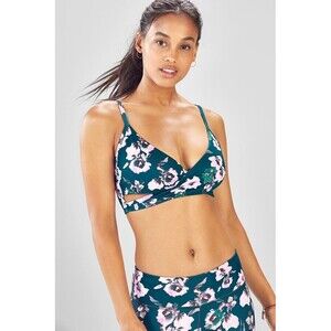 Fabletics Tammy Sports Bra‎  Crisscross Floral XS NWT